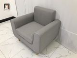  Ghế sofa đơn phòng khách NS04 màu xám ghi trắng 