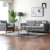  Bộ ghế sofa văn phòng vải nỉ KT20 Liner màu xám lông chuột 