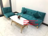  Set ghế sofa giường NS01 xanh lá mini phòng khách 