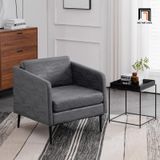  Ghế sofa đơn 1 nệm ngồi DT87 Raionna cho văn phòng da giả 