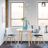  Bộ bàn ăn tròn gia đình nhỏ gọn 1-OC4-GCF11-B1 4 ghế nhựa 