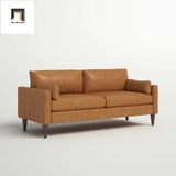  Sofa băng BT3 dài 1m9 da giả cao cấp màu nâu da bò 