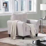  Bộ ghế sofa phòng khách gia đình KT127 Fredel xám trắng giá rẻ 