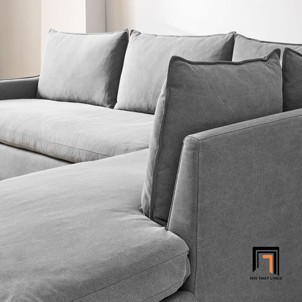 ghế sofa góc L vải nỉ 2m2 x 1m8
