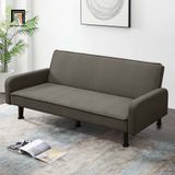  Ghế sofa băng giường 2m giá rẻ GB104 Akufa vải nhung xám đen 