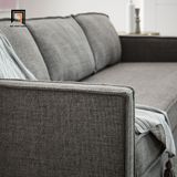 Ghế sofa băng bọc nỉ 2m BT123 Axel cho căn hộ xám lông chuột 