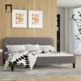 Giường ngủ bọc nệm màu xám ghi GN2 Bierman 1m6 x 2m giá rẻ 