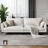  Ghế sofa đơn 1 người vải nỉ xám trắng DT67 Rambo màu trắng kem 
