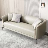  Set ghế sofa bọc da giả KT67 Polan hiện đại màu xanh lá 