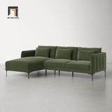 Bộ ghế sofa góc GT73 Orchad 2m2 x 1m6 xám đen vải nhung nỉ 
