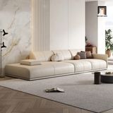  Ghế sofa băng dài 2m6 cao cấp BT340 Condron da Pu trắng kem 