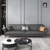  Ghế sofa băng da công nghiệp BT182 Endro 1m8 màu xám đen 