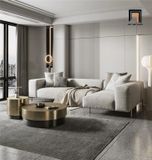  Set ghế sofa góc gia đình vải nỉ GT241 Moront 2m4 x 1m6 xám 