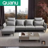  Bộ ghế sofa góc L GT96 Quanu 3m x 1m6 da công nghiệp 