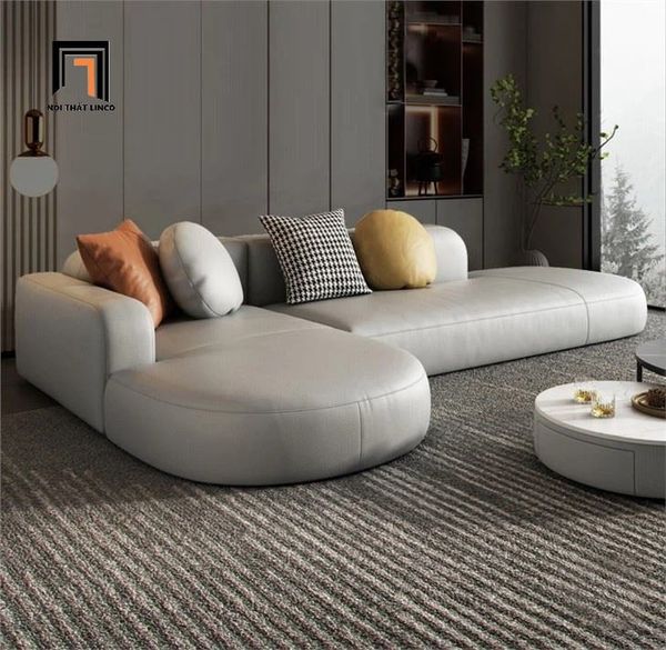 sofa góc chữ L nệm cong 2m5 x 1m5