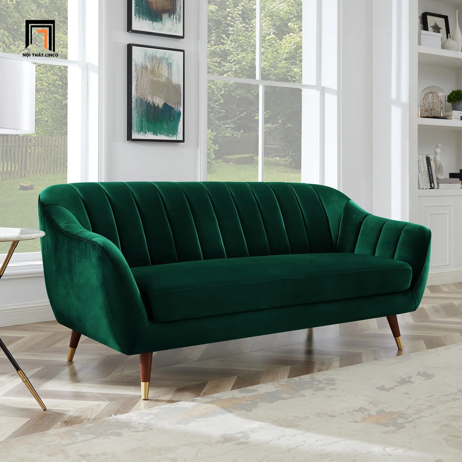  Sofa băng xinh xắn cho các cửa hàng BT165 Fairground 1m9 vải nhung 