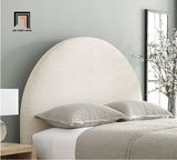  Giường ngủ vải nỉ màu trắng kem 1m6 x 2m GN18 Banee nhỏ xinh 