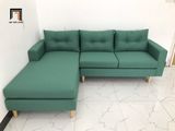  Bộ bàn ghế sofa góc 2m2 x 1m6 phòng khách xanh ngọc giá rẻ 
