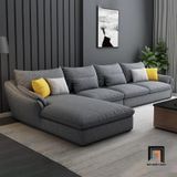  Ghế sofa góc L sang trọng GT173 Bonita 2m5 x 1m7 xám lông chuột 