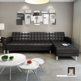  Ghế sofa góc chữ L gia đình GT267 Parade 2m55 x 1m5 da bóng 