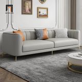  Bộ ghế sofa da giả màu xám KT52 Charm cho công sở 