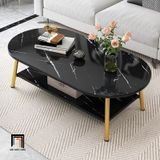 Bàn sofa phòng khách nhỏ gọn BSF15 Oveen 1m mặt đá trắng 