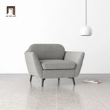  Ghế sofa đơn hiện đại xám trắng DT33 Tyndall 1 nệm ngồi 