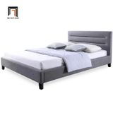  Giường ngủ màu xám vải nỉ GN28 Bilus cho căn hộ chung cư 