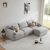  Bộ ghế sofa băng phòng khách BT332 Bodhill vải nỉ bố 2m3 xám 