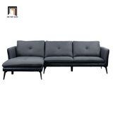  Bộ ghế sofa góc L GT76 2m2 x 1m6 Harun cho gia đình xám đen 