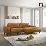  Bộ ghế sofa góc da giả GT104 Ashcof 2m2 x 1m5 sang trọng 