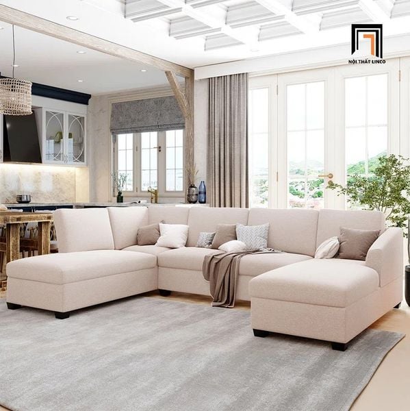 set ghế sofa chữ U sang trọng