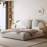 Giường ngủ hình trái tim GN29 Danon da công nghiệp màu xám 