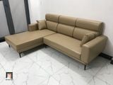  Bộ ghế sofa góc gia đình GT230 Gangi 2m4 x 1m6 da Pu màu sữa 