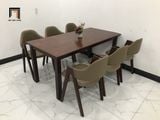  Bộ bàn ăn 6 ghế hiện đại 4-KH6-G5-B108-nausi gỗ màu nâu đẹp 