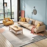  Ghế sofa băng 2m3 cho gia đình BT257 Mosa 3 nệm ngồi màu be 