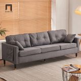  Ghế sofa băng vải nỉ đẹp BT303 Klatovy dài 2m2 màu xám ghi 