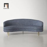  Ghế sofa băng cong BT23 Neville dài 2m2 vải nỉ kiểu dáng đẹp 