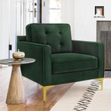  Ghế sofa đơn gia đình sang trọng DT109 Lavoris vải nỉ xanh đậm 