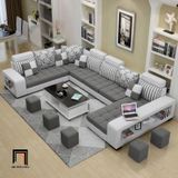  Bộ ghế sofa U phòng khách không gian lớn UT26 Ashlei 3m7 đẹp 