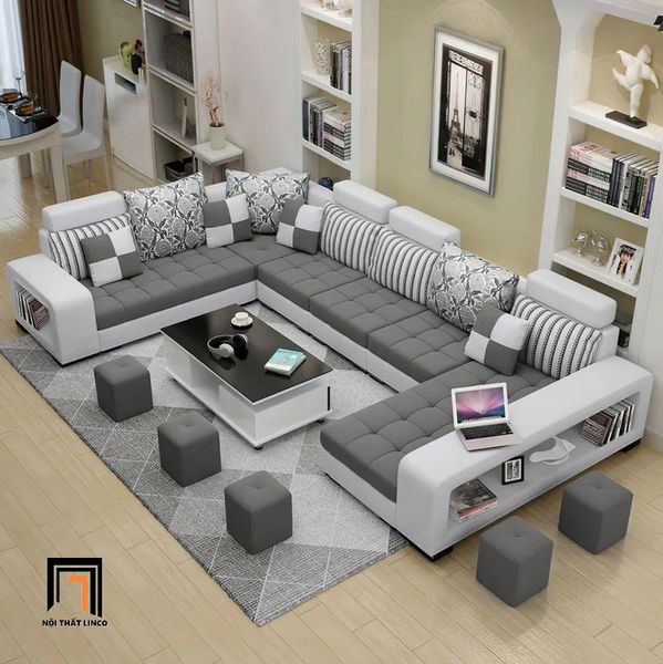 bộ ghế sofa U phòng khách lớn