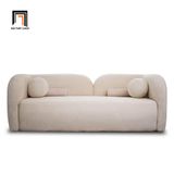  Ghế sofa văng cong trang trí shop BT262 Utah 2m màu trắng kem 