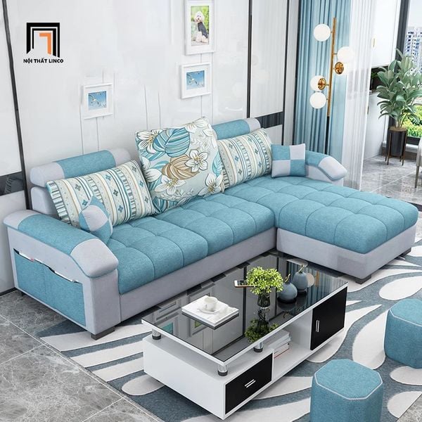 bộ ghế sofa góc L 2m4 x 1m6 hot nhất