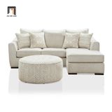  Bộ ghế sofa góc L nhỏ gọn GT206 Bethene 2m2 x 1m6 xám trắng 