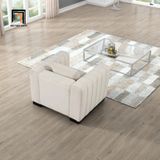  Set ghế sofa màu trắng kem KT121 Peggy vải nỉ cho gia đình 