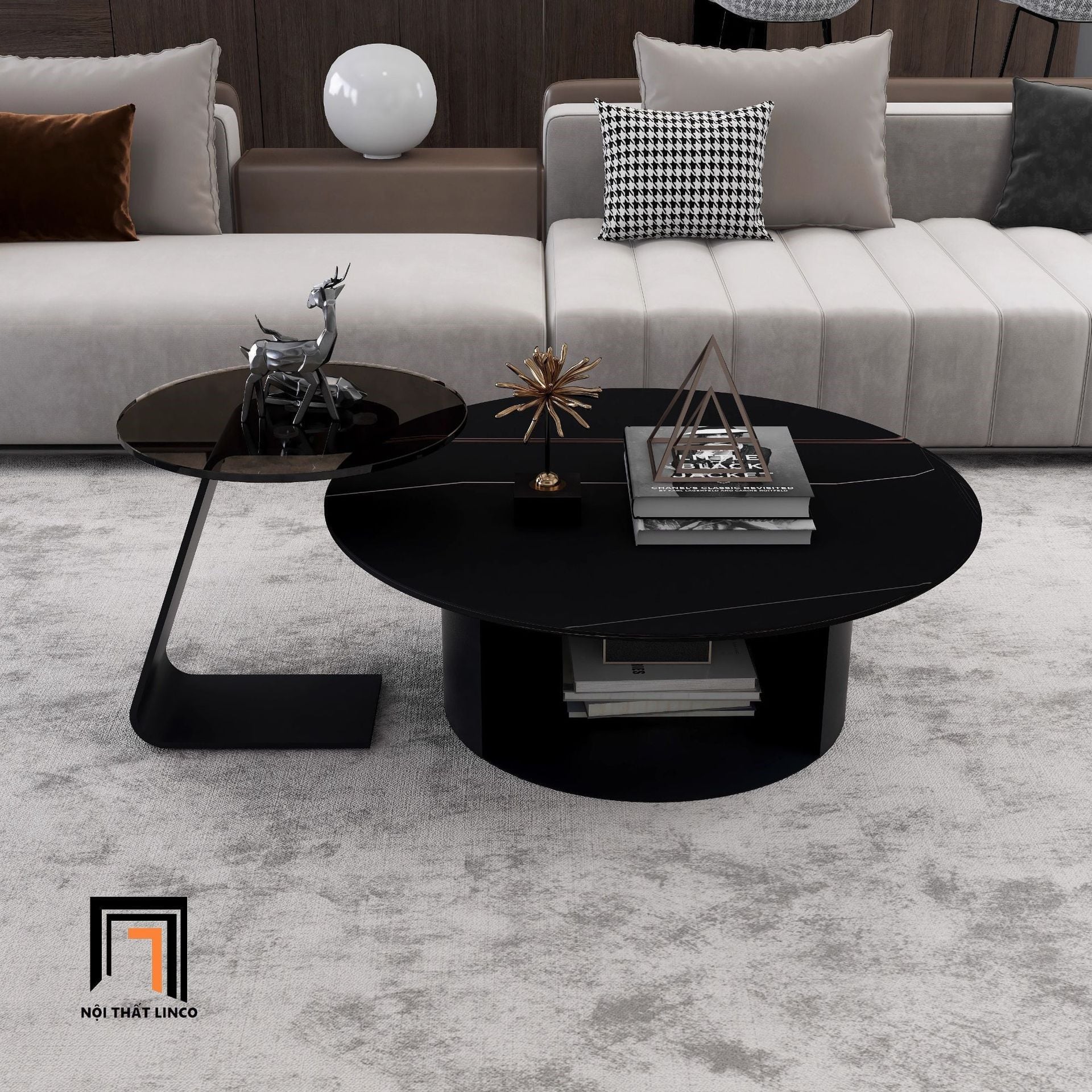  Cặp bàn sofa phòng khách cao cấp BSF72 Timpas sang trọng 