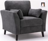  Ghế sofa đơn phòng khách thư giãn DT29 Blendis vải nỉ xám đậm 