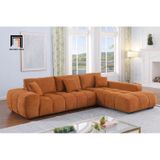  Ghế sofa góc L vải nỉ xám đen GT252 Marigail 2m5 x 1m7 giá rẻ 