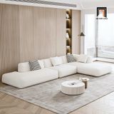 Sofa chữ U cho chung cư hiện đại UT24 Dayton 3m2 xám trắng 
