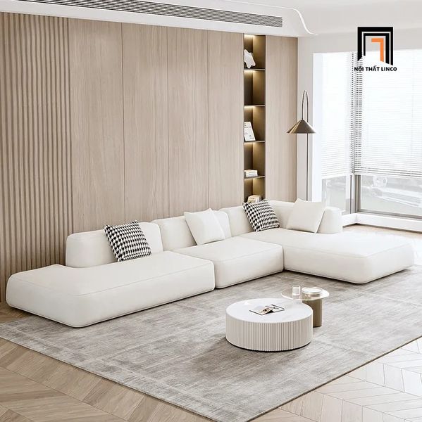 sofa chữ U cho chung cư hiện đại